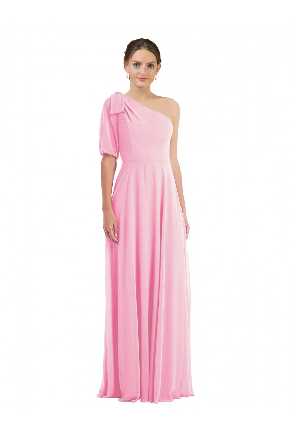 Soft Chiffon Trumpet Long Sleeveless Barely Pink Evening Dresses Cairns