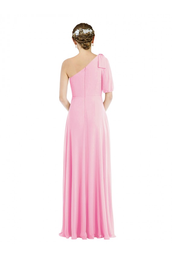 Soft Chiffon Trumpet Long Sleeveless Barely Pink Evening Dresses Cairns