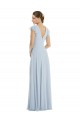 Soft Chiffon A-Line Long Flutter Sleeves V-Back Formal Evening Gown / Bridesmaid Dress Cairns