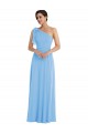 Soft Chiffon Trumpet Long Sleeveless Semi Formal Evening Dress / Bridesmaid Dress Cairns