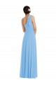 Soft Chiffon Trumpet Long Sleeveless Semi Formal Evening Dress / Bridesmaid Dress Cairns
