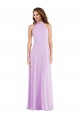 Soft Chiffon A-Line Sleeveless Lilac Semi Formal Evening Dress / Bridesmaid Dress Cairns