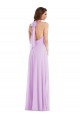 Soft Chiffon A-Line Sleeveless Lilac Semi Formal Evening Dress / Bridesmaid Dress Cairns