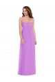 Soft Chiffon A-Line Long Sleeveless Low Back Semi Formal Evening Dress / Bridesmaid Dress Cairns
