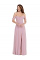 Soft Chiffon A-Line Long Sleeveless Black Tie Evening Gown / Bridesmaid Dress Cairns