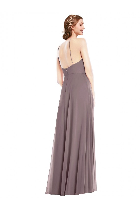 Soft Chiffon A-Line Sleeveless Dusty Rose Formal Evening Gown / Bridesmaid Dress Cairns