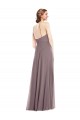 Soft Chiffon A-Line Sleeveless Dusty Rose Formal Evening Gown / Bridesmaid Dress Cairns
