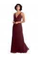 Soft Chiffon A-Line Sleeveless Burgundy Gold Bridesmaid Dress / Formal Dress Cairns