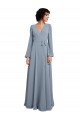 Soft Chiffon A-Line Long Long Sleeves Bridesmaid Dress / Formal Dress Cairns