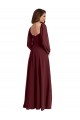 Chiffon A-Line Long Long Sleeves Bridesmaid Dress / Evening Dress Cairns