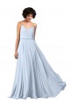 Soft Chiffon A-Line Long Sleeveless Spaghetti Straps Low Back Bridesmaid Dresses Cairns