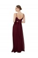 Soft Chiffon A-Line Long Sleeveless Scoop Neck Keyhole Back Bridesmaid Dresses Cairns