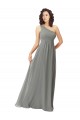 Soft Chiffon A-Line Long Sleeveless Wisteria Bridesmaid Dress Cairns