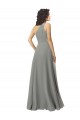 Soft Chiffon A-Line Long Sleeveless Wisteria Bridesmaid Dress Cairns