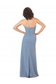 Soft Chiffon Sheath Long Sleeveless Burgundy Bridesmaid Dress Cairns