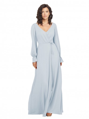 Soft Chiffon A-Line Long Long Sleeves Formal Dress / Bridesmaid Dress Cairns