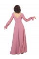 Soft Chiffon A-Line Long Long Sleeves Formal Dress / Bridesmaid Dress Cairns