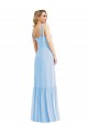 Soft Chiffon A-Line Long Sleeveless Spaghetti Straps Evening Dresses Cairns