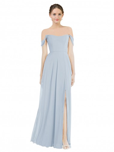 Soft Chiffon A-Line Long Flounce Sleeves Semi Formal Evening Dress / Bridesmaid Dress Cairns