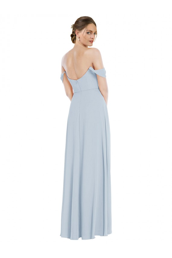 Soft Chiffon A-Line Long Flounce Sleeves Semi Formal Evening Dress / Bridesmaid Dress Cairns