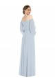 Soft Chiffon A-Line Long Puff Sleeves Formal Evening Gown / Bridesmaid Dress Cairns