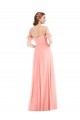 Soft Chiffon A-Line Long Flutter Sleeves Semi Formal Evening Dress / Bridesmaid Dress Cairns