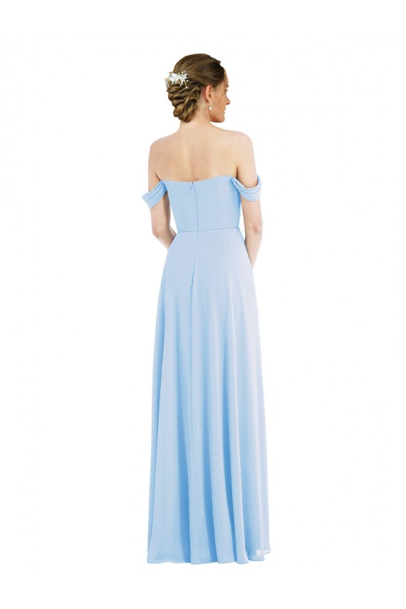 Soft Chiffon A-Line Long Sleeveless Formal Evening Gown / Bridesmaid Dress Cairns