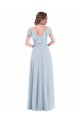 Soft Chiffon A-Line Long Sleeveless V-Back Black Tie Evening Gown / Bridesmaid Dress Cairns