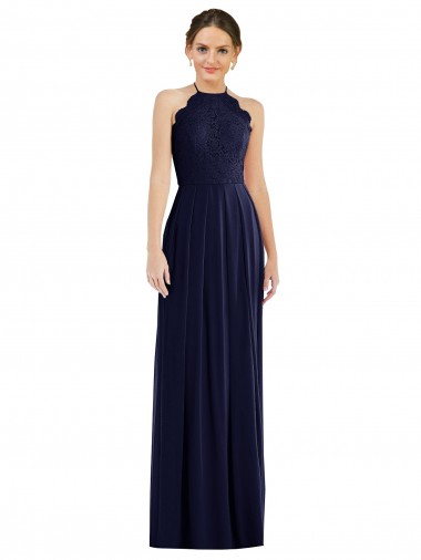 Soft Chiffon Long Sleeveless Open Back Semi Formal Evening Dress / Bridesmaid Dress Cairns