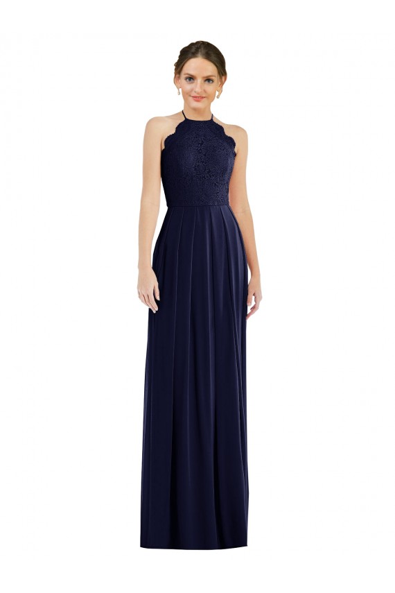 Soft Chiffon Long Sleeveless Open Back Semi Formal Evening Dress / Bridesmaid Dress Cairns