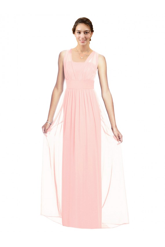 Luxe Chiffon A-Line Long Sleeveless Bridesmaid Dress Cairns
