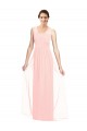 Luxe Chiffon A-Line Long Sleeveless Bridesmaid Dress Cairns