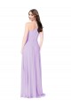 Soft Chiffon A-Line Long Sleeveless Saffron Formal Dress / Bridesmaid Dress Cairns