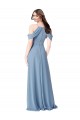 Soft Chiffon A-Line Long Sleeveless Evening Dress / Bridesmaid Dress Cairns