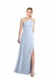 Chiffon A-Line Long Sleeveless Keyhole Back Daring Side Slit Bridesmaid Dresses Cairns