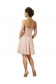 Soft Chiffon & Lace A-Line Knee Length Sleeveless Pink Cocktail Dresses Cairns