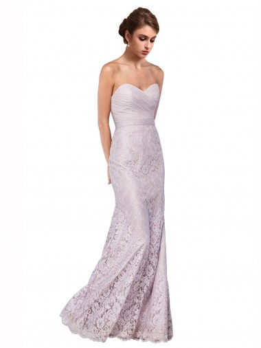 Lace Mermaid Long Sleeveless Bridesmaid Dress / Evening Dress Cairns