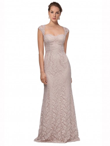 Lace Mermaid Long Cap Sleeves Bridesmaid Dress / Formal Dress Cairns