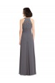 Soft Chiffon & Lace A-Line Long Sleeveless Bridesmaid Dress Cairns