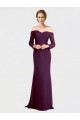 Soft Chiffon & Lace Mermaid Long Long Sleeves Low Back Bridesmaid Dress Cairns