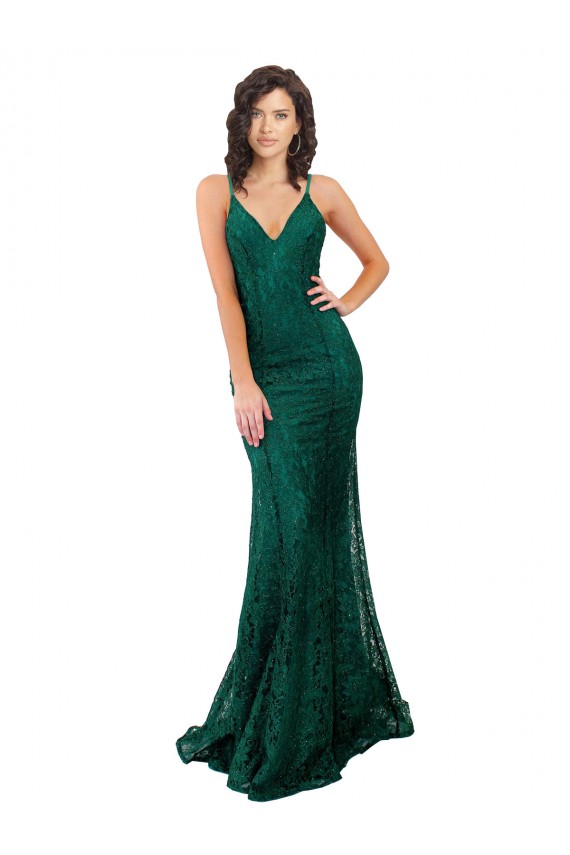 Lace Mermaid Long Sleeveless Open Back Black Tie Evening Gown / Prom Dress / Bridesmaid Dress Cairns