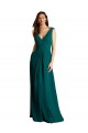 Soft Chiffon & Lace A-Line Long Sleeveless V-Neck Open Back Bridesmaid Dresses Cairns