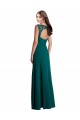 Soft Chiffon & Lace A-Line Long Sleeveless V-Neck Open Back Bridesmaid Dresses Cairns