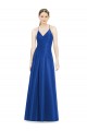 Satin A-Line Long Sleeveless Criss Cross Open Back Bridesmaid Dress Cairns