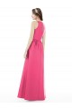 Satin A-Line Long Sleeveless Keyhole Back Bridesmaid Dress Cairns