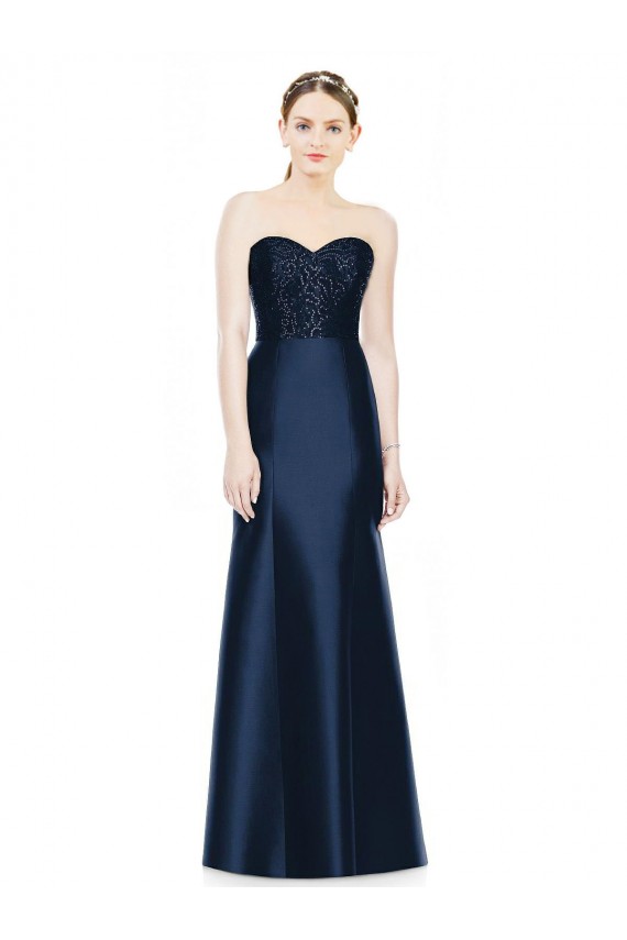 Satin Mermaid Long Sleeveless Evening Dress / Bridesmaid Dress Cairns