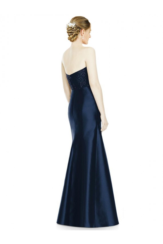Satin Mermaid Long Sleeveless Evening Dress / Bridesmaid Dress Cairns
