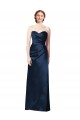 Satin Long Sleeveless Bridesmaid Dress Cairns