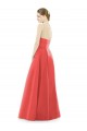 Satin A-Line Long Sleeveless Firecracker Bridesmaid Dress Cairns