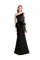 Satin Mermaid Long Sleeveless Black Bridesmaid Dresses Cairns